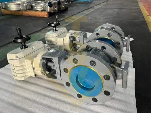 Flange Electric/Motor Eccentric Butterfly Valve with Handwheel