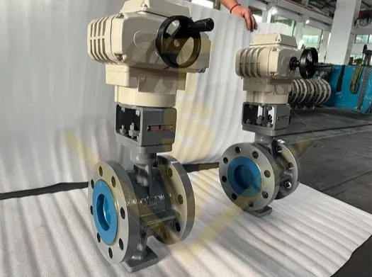 Flange Electric/Motor Eccentric Butterfly Valve with Handwheel