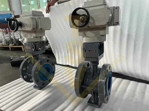 Flange Electric/Motor Eccentric Butterfly Valve with Handwheel